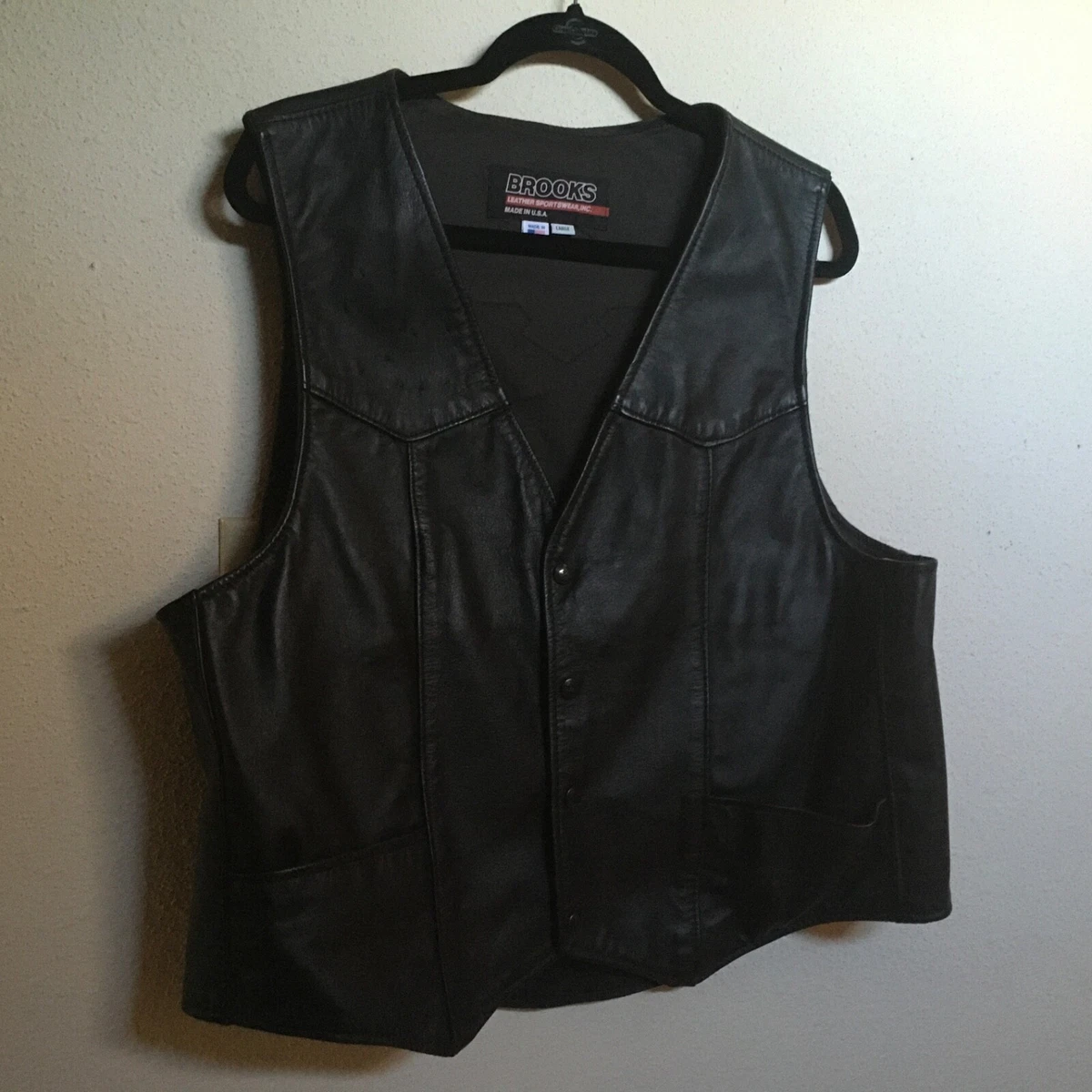 Brooks leather hotsell vest