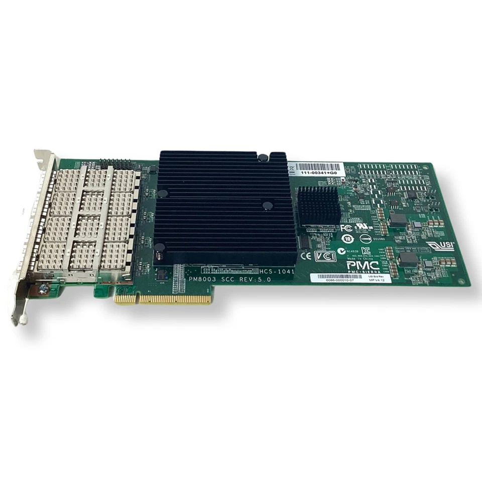 NetApp 111-00341+G0  4 port SAS 3/6GB QSFP Host Bus Adapter Card - Image 3 of 4