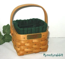 Longaberger 2003 Dresden Basket Set ~ Liner & Protector - Signed by Jerry3
