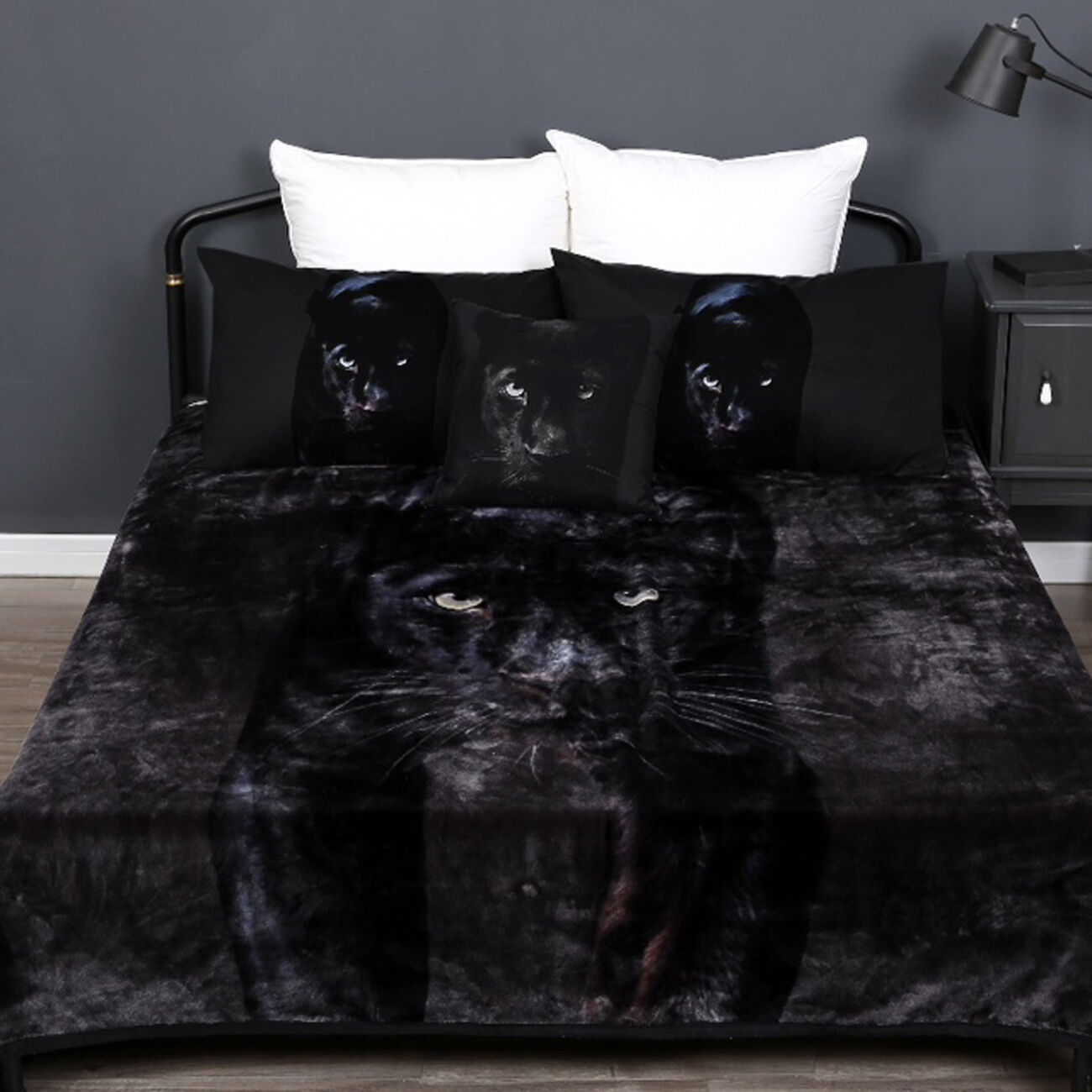 Black Panther Thick Warm Mink Blanket 600gsm Double Sided Super Soft Touch EBay