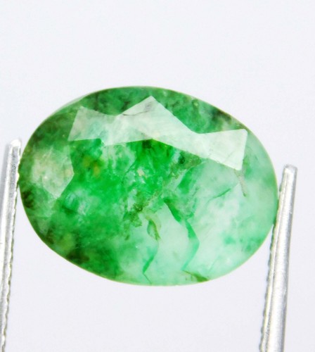 Esmeralda verde colombiana natural certificada de 3,70 quilates - piedra preciosa suelta de corte ovalado - Imagen 7 de 10