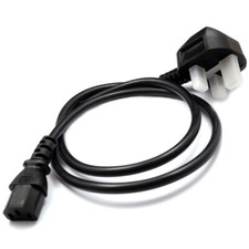 Samsung LCD TV Television Mains Power Cable Cord Lead 3 Pin UK Mains Plug - 2m