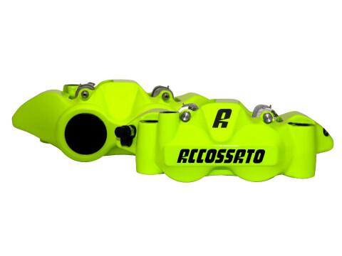 COPPIA PINZE FRENO RADIALI ACCOSSATO PISTONI MONOBLOCCO FORGIATI 108 MM VY-ZXC - Foto 1 di 9