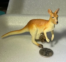 Wild Safari Wildlife Kangaroo with Baby Safari Ltd Animal Educational Toy Figure