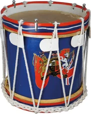 Atlas MILITARY STYLE SIDE DRUM, 14in, gut snare. With drumsticks. From Hobgoblin