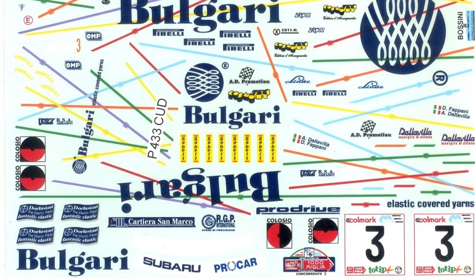 1/24 Subaru Impreza WRX BULGARI Rally 1000 Miglia '97 BIG24 TRANS-KIT Racing43 - Immagine 2 di 4