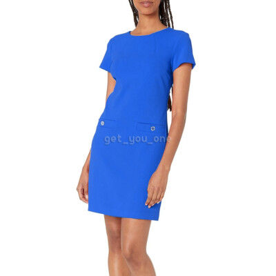 NWT Tommy Hilfiger Women's Classic Blue Faux Pocket Shift Dress Size 10 | eBay NWT Tommy Hilfiger Women's Classic Blue Faux Pocket Shift Dress Size 10 | eBay