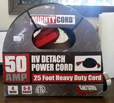 NEW A10-5025ED Valterra 50 Amp 25 Foot Twist Lock Extension Cord