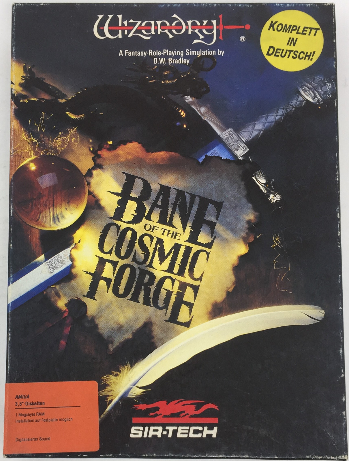 Wizardry: Bane of the Cosmic Forge Sir-Tech Amiga Big Box