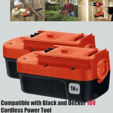 2-Pack 18V replacement for Black and Decker HPB18 18Volt 3.6Ah Battery HPB18-OPE