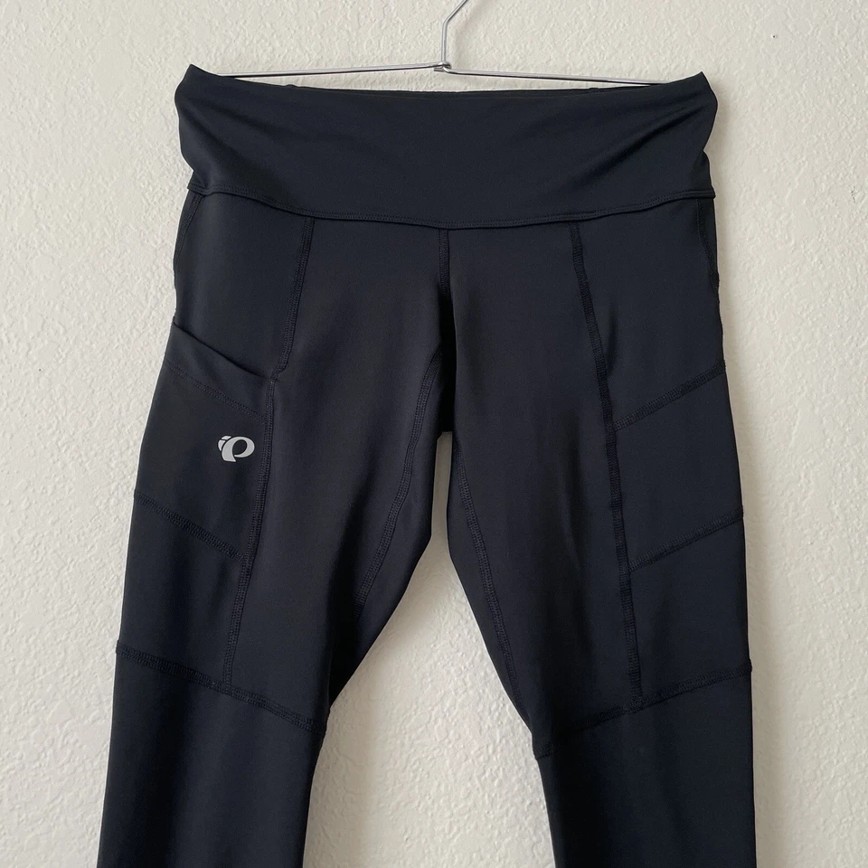 Pearl Izumi Flash 3/4 Tight Womens Medium Black Side Pockets - Image 2 of 4