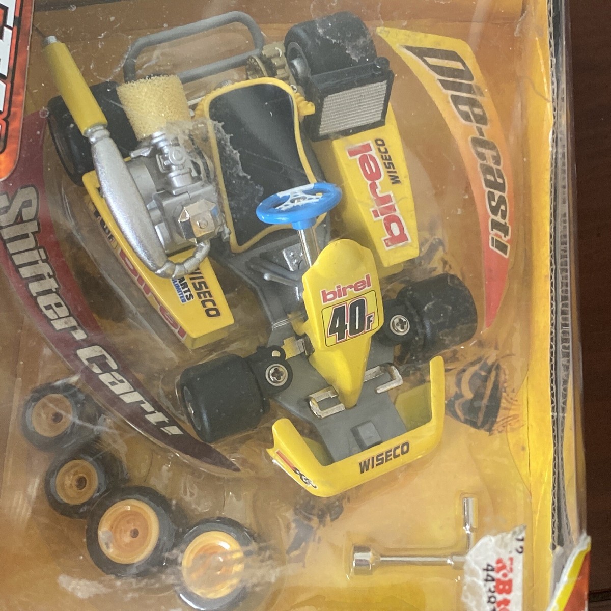 Toy Things Yellow Metal Racers Birel WISECO 40f Go Kart Die Toy Things Yellow Metal Racers Birel WISECO 40f Go Kart Die