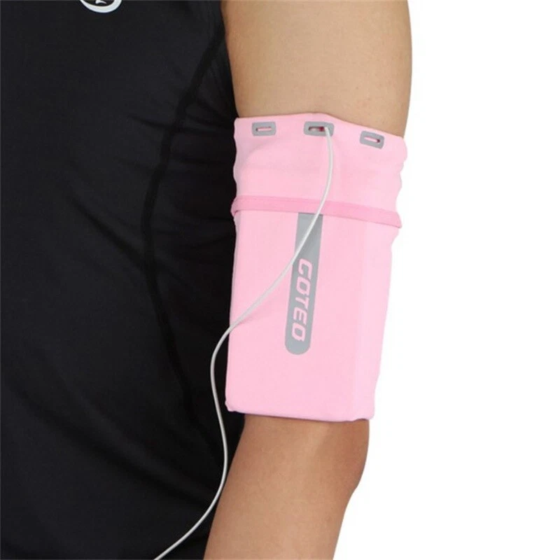 Sports Gym Cell Phone Holder Pouch Case Key Bag Arm Band Running Jogging Pouch - Image 2 of 4