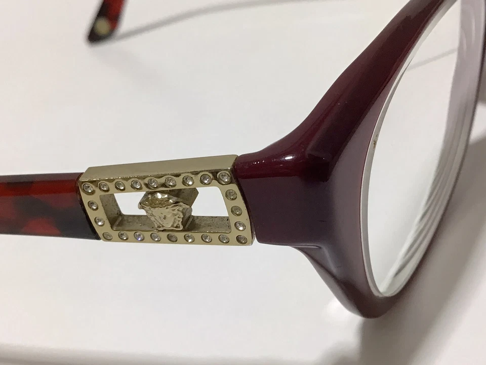 MARCO DE GAFAS VERSACE para damas PLATA MEDUSA/CRISTALES (52-16 135) Foto 4 de 4