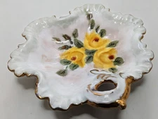 Dresden Pottery Candy,  Dish, Richard Klees of Dresden Circa 1880 Signed R Tue K