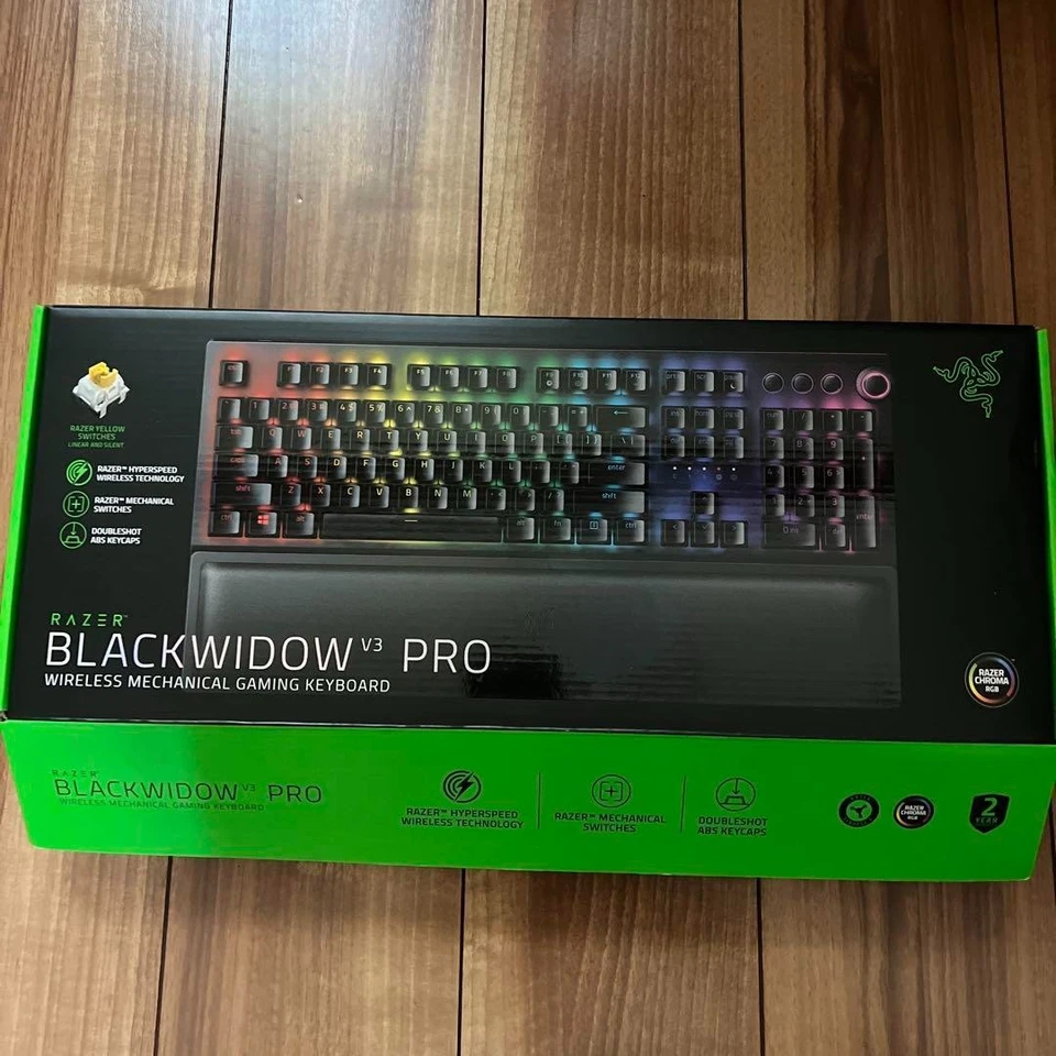 Razer BlackWidow V3 Pro Black Wireles Mechanical Gaming Keyboard Green switches - Image 2 of 2