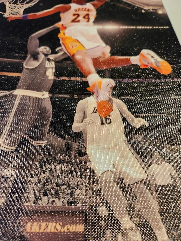 Kobe Bryant #24 Slam Dunking Los Angeles Lakers Colored Canvas Print Please Read - Image 3 of 4