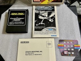 Star Trek SOS Colecovision Complete In Box with Manual &1 INSERT Tested /Cleaned