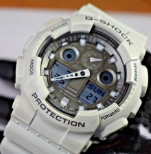 IOB Casio G-Shock GA100LG-8A 5081 Men's ANA/DIGI Watch NEW BATTERY 