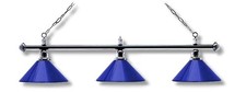 Lampe de billard Lampe London chrome/bleu