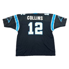 Carolina Panthers Jersey 3XL 60 Kerry Collins Mens Champion Black Vintage 