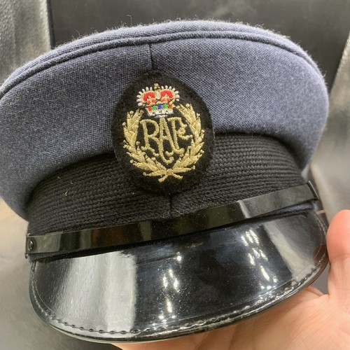 Original British RAF Royal Air Force Peaked Cap & Badge - Size 58 - Picture 8 of 11