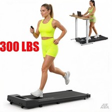 2026 NEW Walking Pad Under Desk Treadmill Quiet 300 LBS Capacity with Remote