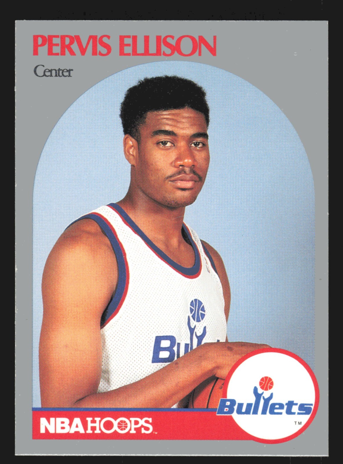Pervis Ellison 1990-91 Hoops #438 Update Washington Bullets NBA Basketball Card