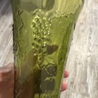 Vintage Indiana Glass Green Harvest Grapes Footed Vase 7.5” Tall Pressed Glass — photo 7