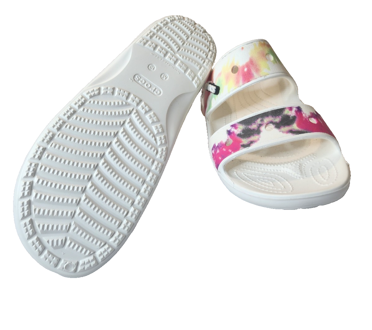 NWT Crocs Classic Solarized Lightweight Men’s Tie Dye Sandals Size 13 Crocs Solarized Tie Dye Sandals Mens 13 Slides Flip Flop  main image 4
