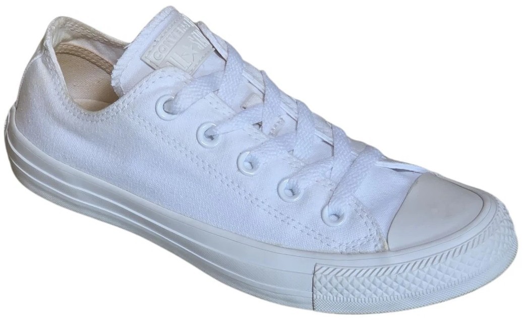 Converse Shoes Womens 6 Mens 4 Chuck Taylor All Star Sneaker White Canvas 1U647F thumbnail 2
