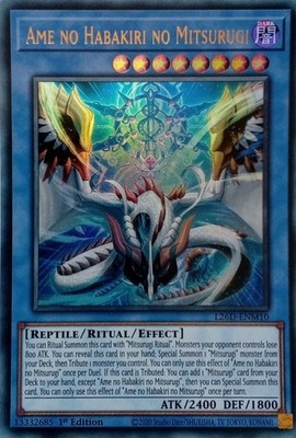 L26D-ENM10 AME NO HABAKIRI NO MITSURUGI ULTRA RARE 1.AUFLAGE YuGiOh KARTE