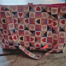 Patchwork Heart Tote Bag