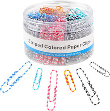 400 PCS Paper Clips, Metal Coated Paperclips, Paper Clip Assorted Sizes Medium