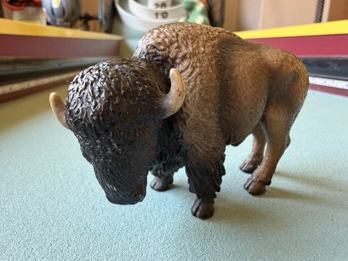 Schleich Brown American BUFFALO BISON Wildlife Figure 14714 Retired 2004 Toy