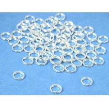 75 Split Jump Rings Sterling Silver Charm Parts 5mm