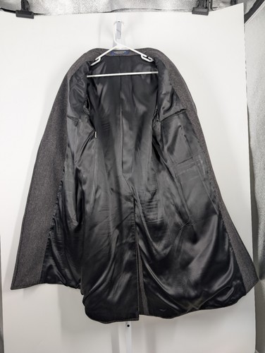 Brooks Brothers Vintage Herringbone Tweed Overcoat Trench Chesterfield 40L... - Picture 6 of 8