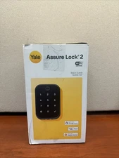 Yale Assure Lock 2 Deadbolt, Black Suede Smart Keyless Entry Door Lock with WiFi