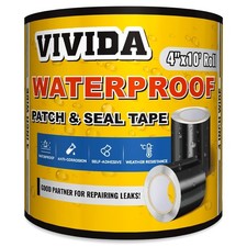 Waterproof Patch and Seal Tape, 4"  10' Waterproof Tape for Outdoor Use, Und...