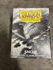 Dragon Shield Matte Dual Sleeves - Snow 100ct