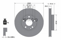 2X Pagid Bremsscheibe 55570NHC FüR Mercedes Klasse Sports Tourer W246 W242 W176