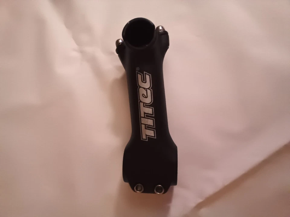 "Vástago TITEC de colección 1 1/8"" sin rosca 25,4 mm abrazadera manillar negro aluminio" Foto 4 de 4