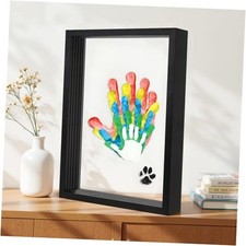 Family Handprint Kit, DIY Craft Keepsake, Hand Print Photo Frame, Family Black