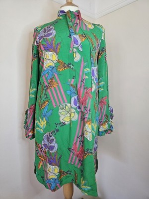 Marc Cain Silk Dress Size N3 12 VGC *FREE POST* | eBay