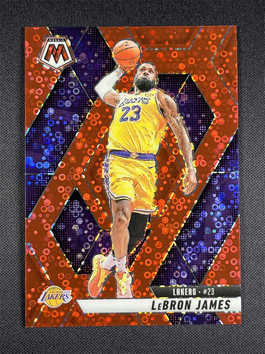 2024-25 Panini Mosaic Fast Break LeBron James #180 Red Disco Prizm Lakers /99