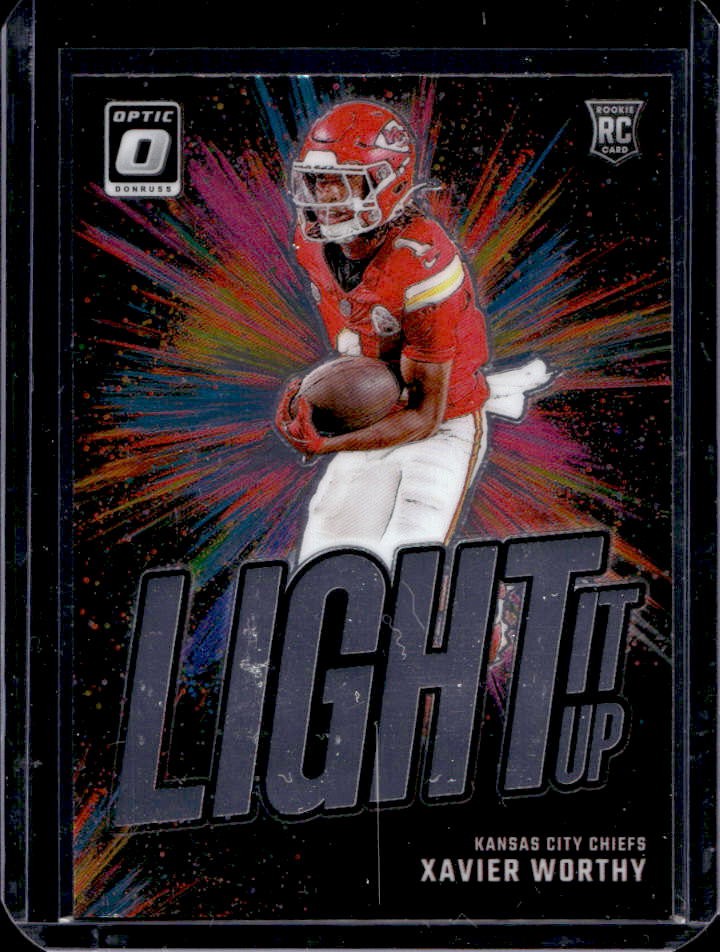 2024 Donruss Optic Xavier Worthy Light It Up RC Rookie #9 Chiefs