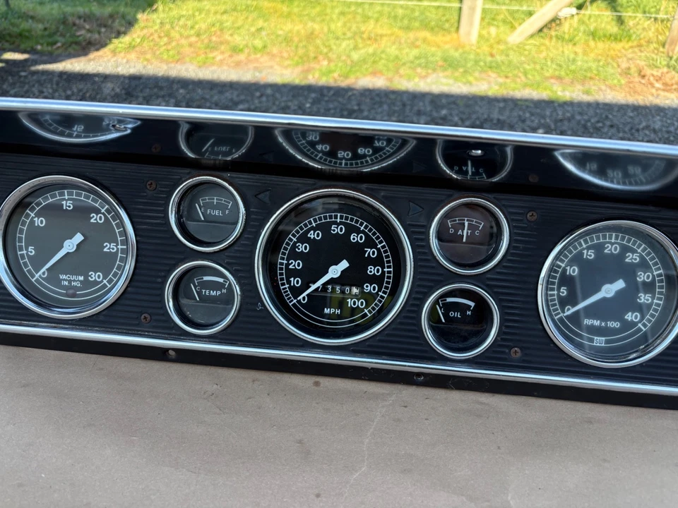 1967-1972 Ford Truck F600 instrumento cluster calibre 67-72 F-600 F-100 F-250 F-350 - Imagem 3 de 4