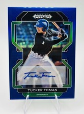2022 Panini Prizm Draft Picks - Tucker Toman #PDP77 Blue Prizm Auto /99 (AU, RC)