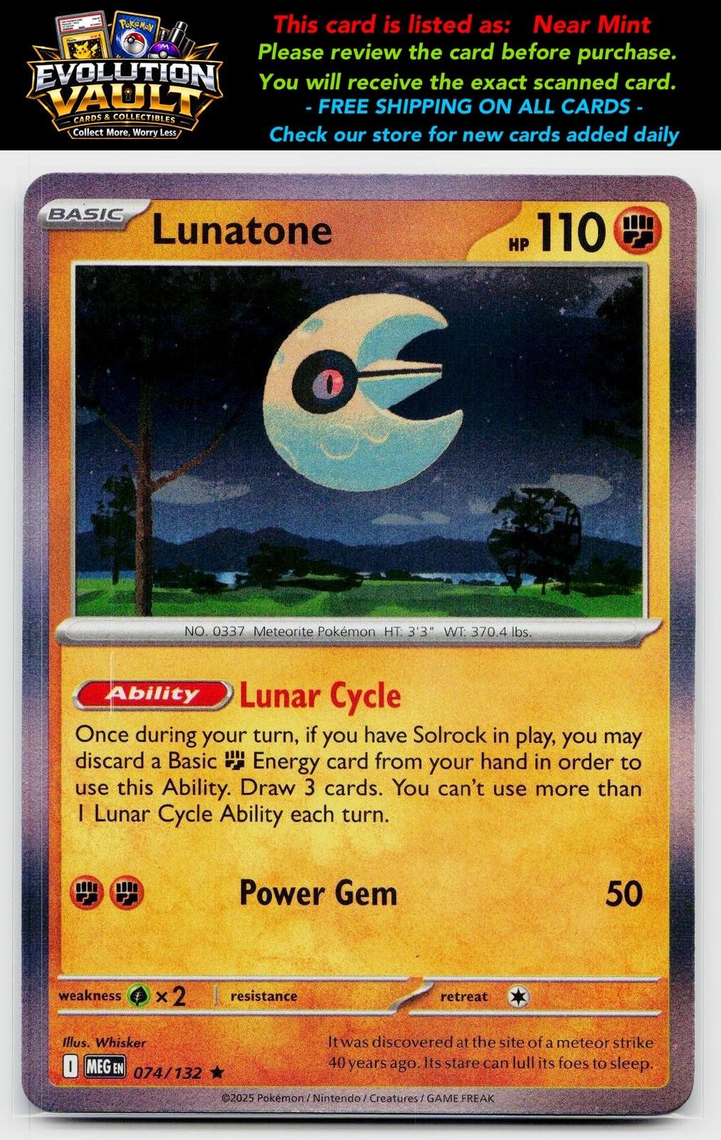 ME01: Mega Evolution #074/132 Lunatone