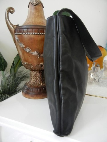 VAGABOND SHOEMAKERS BLACK LEATHER SLOUCHY SHOULDER TOTE BAG - Picture 3 of 7